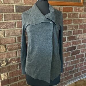 Kensie grey‎ knit stretch snap front moto jacket